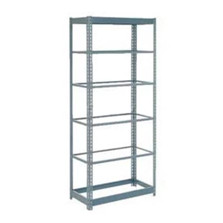 Global Industrial Heavy Duty Shelving 48W x 24D x 72H With 6 Shelves, No Deck, Gray B2296736